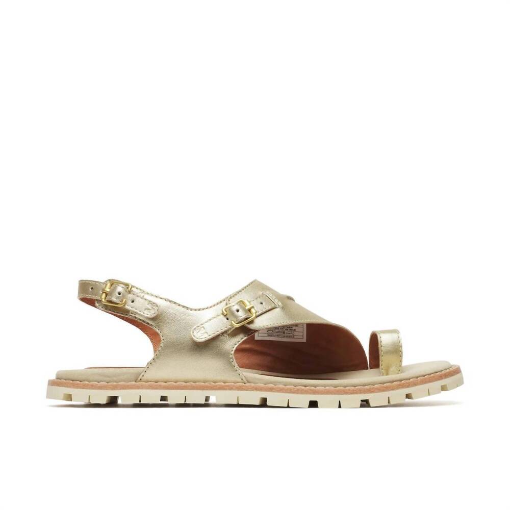 NEW MERRELL women's haven metallic backstrap sandals in burlap